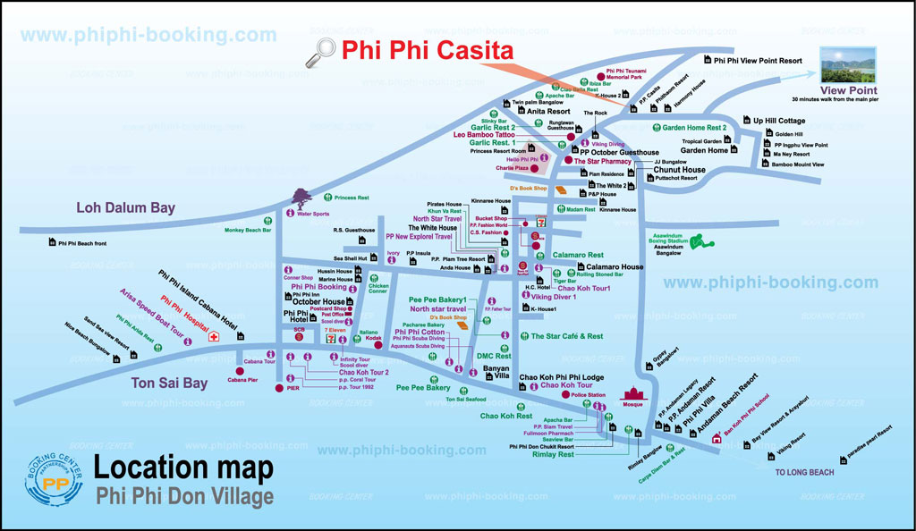 Phi Phi Casita Map